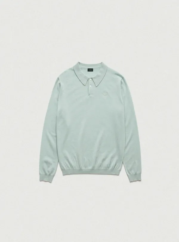 Oversized Cashmere Wimblyn Knit Polo Shirt_Mint