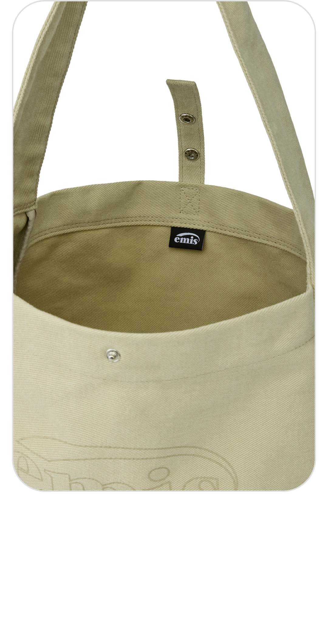 이미스 VINTAGE COTTON TOTE BAG-BEIGE 상품 이미지 3