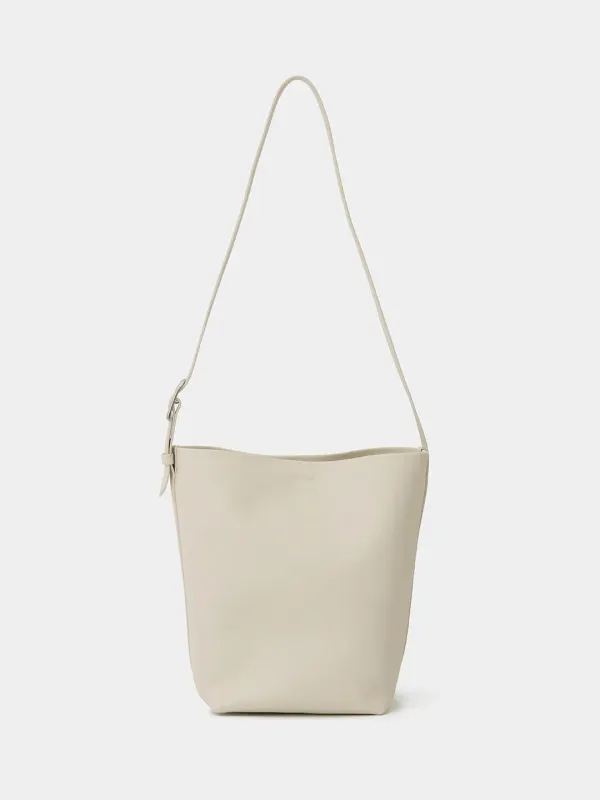 Pulia leather shoulder bag - Ivory