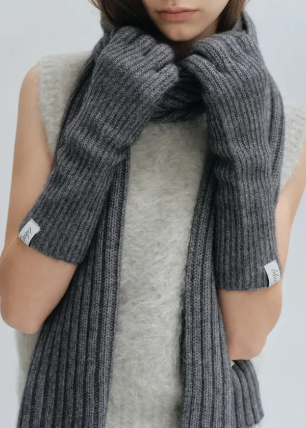 Soft raccoon glove (3colors)