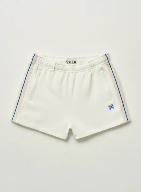 (W) Lawton All Day Track Shorts - White