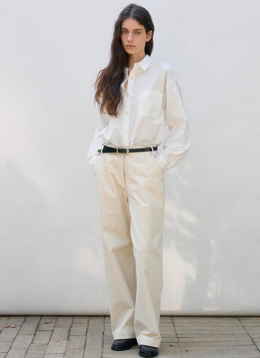 르닐 Theo Cotton Chino Pants(Cream) 상품 이미지 2