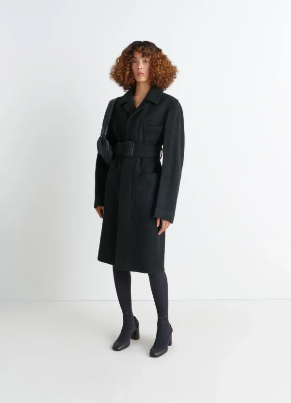BELTED TAILORED COAT