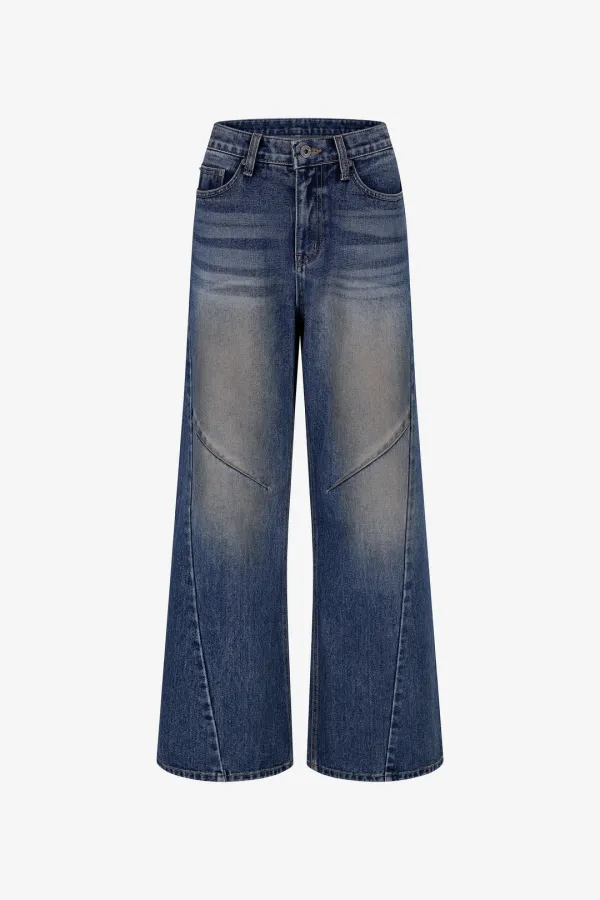 25FW kitsch cut-line jeans
