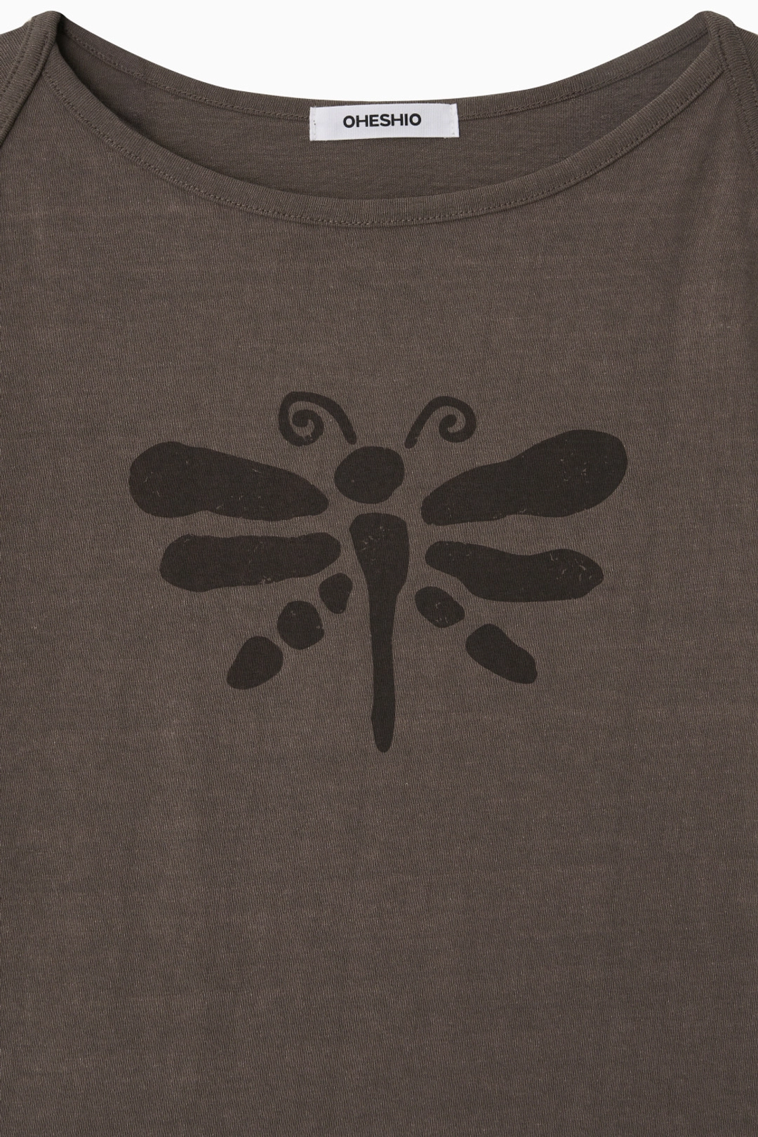 오헤시오 VINTAGE DRAGONFLY SLIM T-SHIRT, BROWN 상품 이미지 2