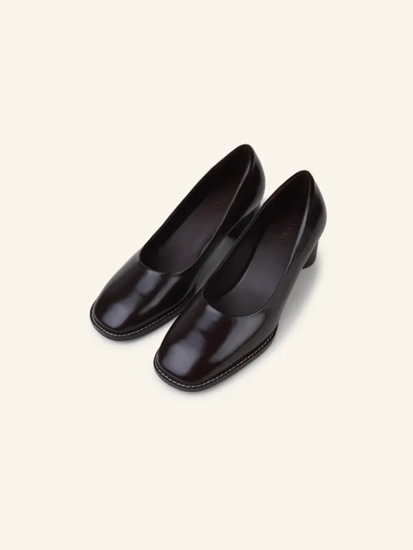 WELT pumps / 브라운