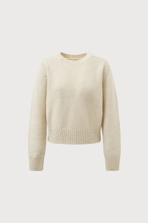 Alpaca Touch Knit (ivory, navy, brown)