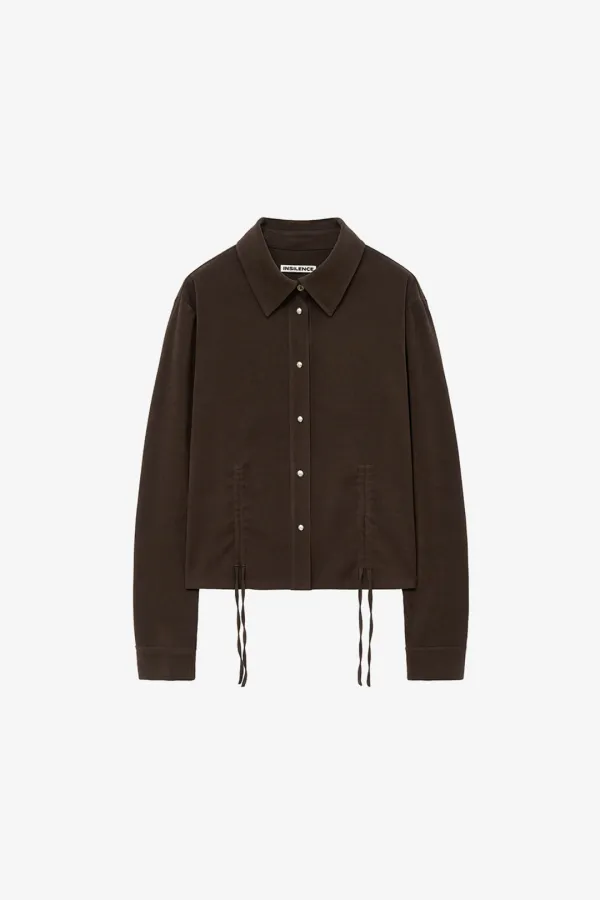 몰스킨 셔링 셔츠 BROWN