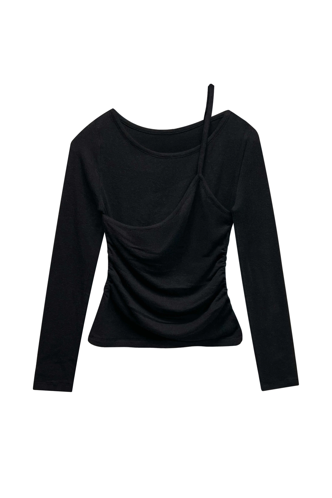 아리 MUREN SHIRRING TOP / BLACK 상품 이미지 1