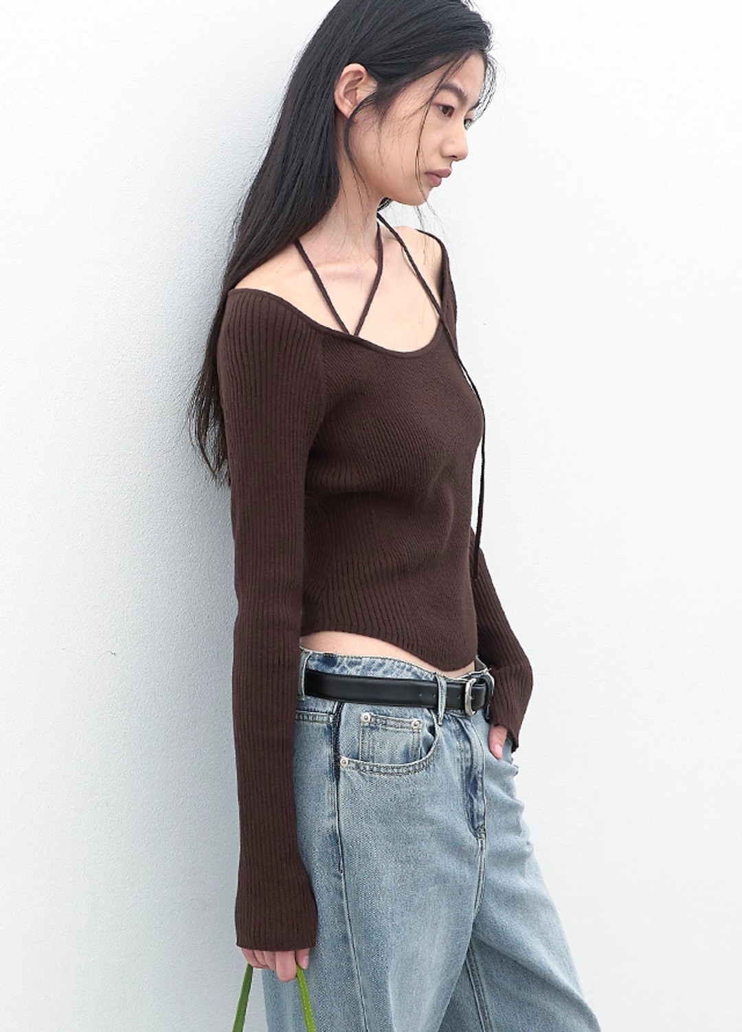 아뜰리에 나인 (T-7296)BALLET RIBBED STRING KNIT 상품 이미지 2