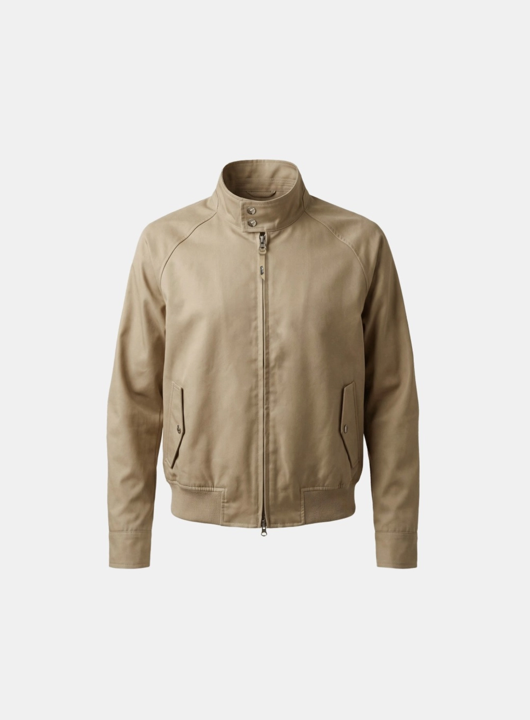 배드블러드 [w-jkt26-038] Contour Trench High-Neck Bomber Jacket - Beige 상품 이미지 1
