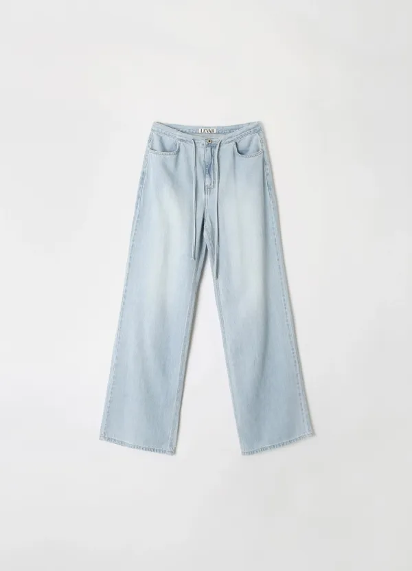 [기장선택] Relaxed String Tencel Denim - Light Blue