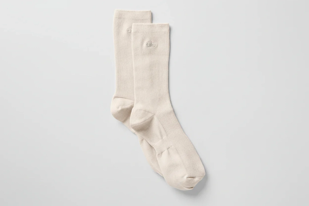 알로요가 Unisex Half-Crew Understated Sock - Bone 상품 이미지 1