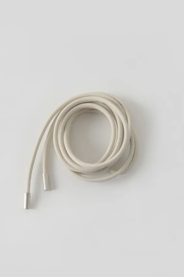 Leather String Belt_Cream