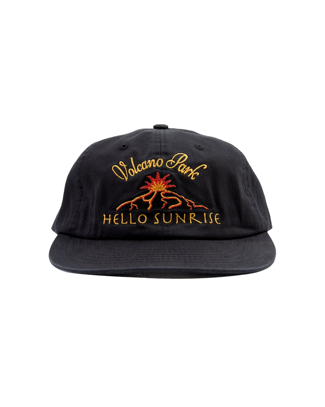 헬로선라이즈 Volcano Logo Relaxed Fit 6P Cap_Black 상품 이미지 2