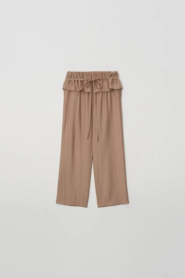 [2차] String Frill Banding Pants (apricot)