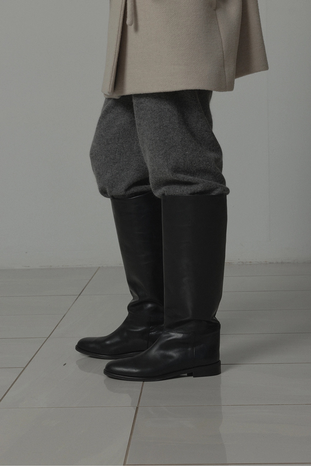 르917 LEATHER RIDING BOOTS [BLACK][예약배송 10/29] 상품 이미지 2