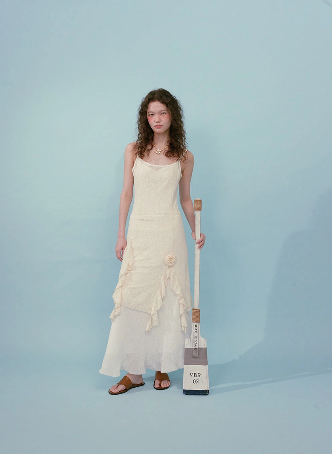 루루서울 Antique See Through Dress (Cream) 상품 이미지 2