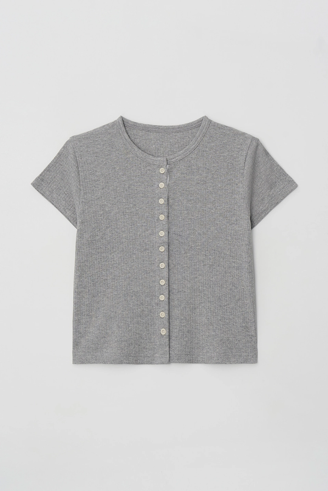 브렌다 브렌든 baker button tee - grey 상품 이미지 1