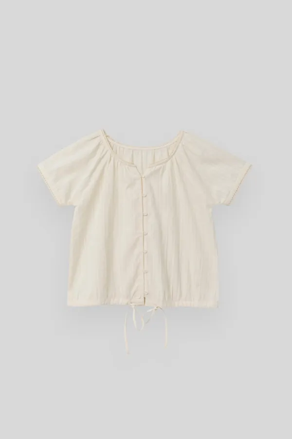Foliage half blouse (natural)