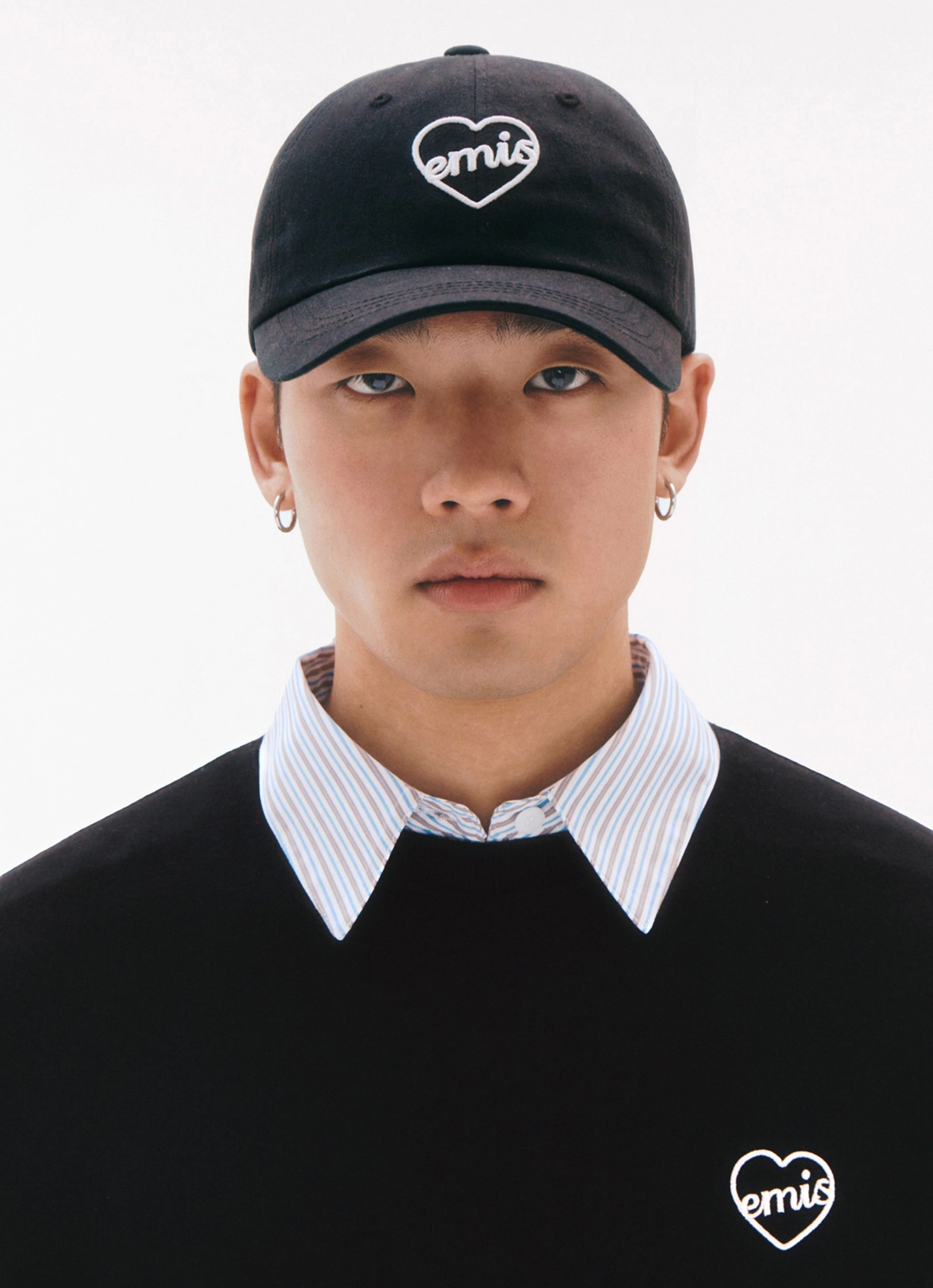 이미스 HEART BALL CAP-BLACK/WHITE 상품 이미지 2