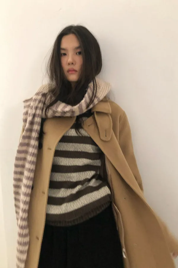 Charlie Hoodie Muffler / Cocoa Brown
