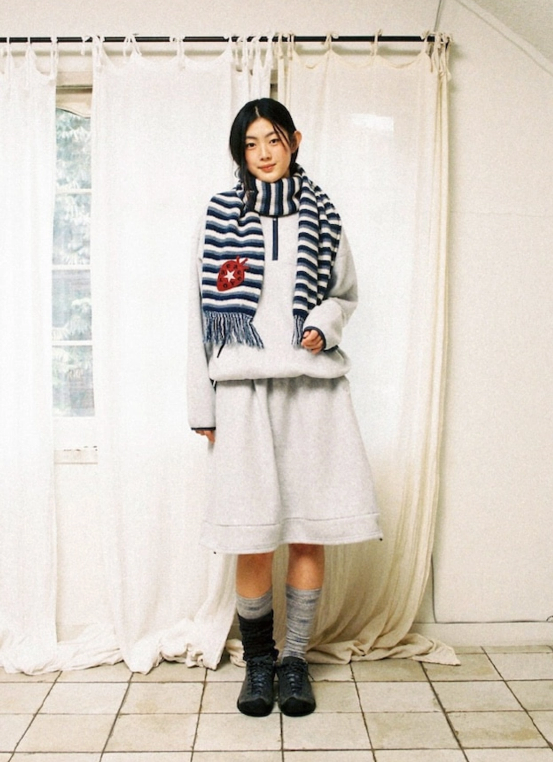 에이이에이이 BALLOON FLEECE SKIRT [LIGHT GREY] 상품 이미지 2