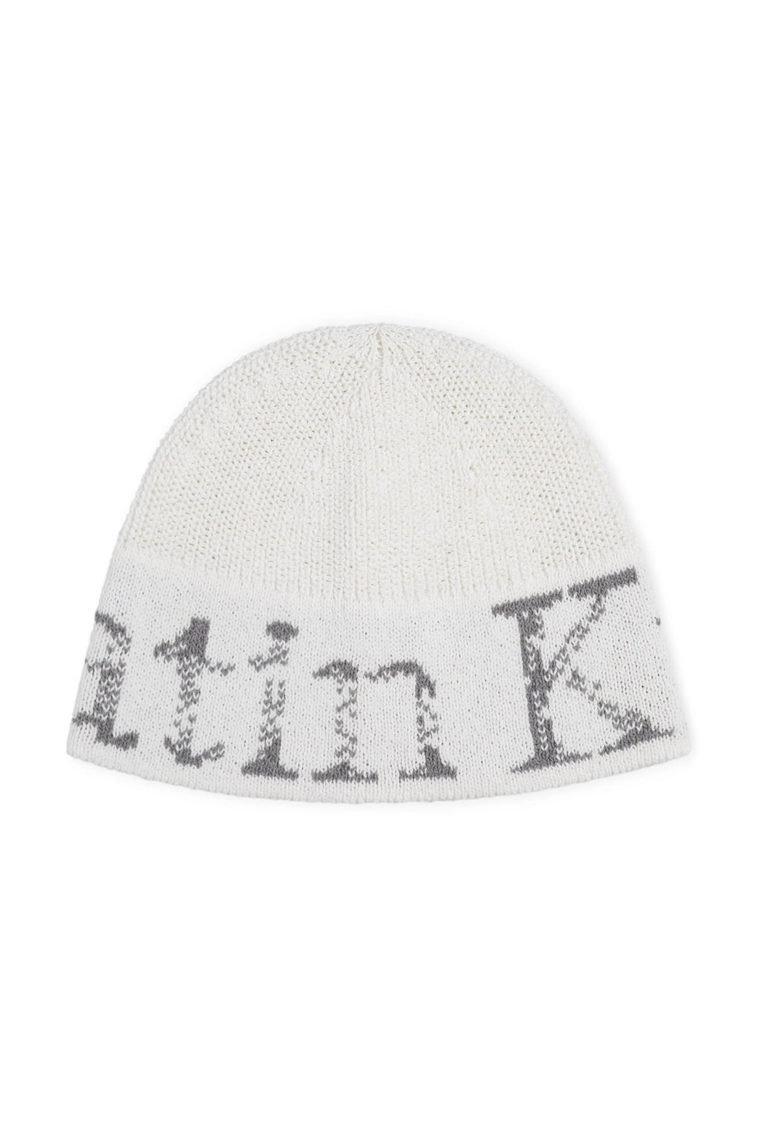 마뗑킴 CRACKED LOGO LIGHT BUCKET BEANIE IN IVORY 상품 이미지 1