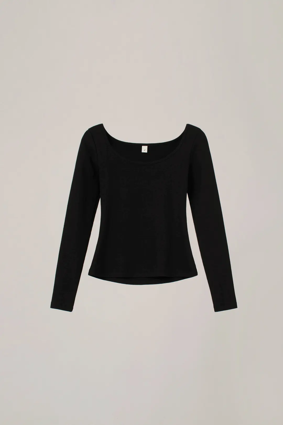 오버듀플레어 SCOOP NECK T-SHIRT_BLACK 상품 이미지 1