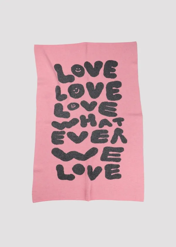 WOOL BLANKET PINK