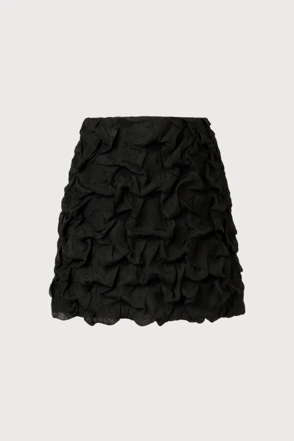 Part.8 Lace mini skirt (white, black)