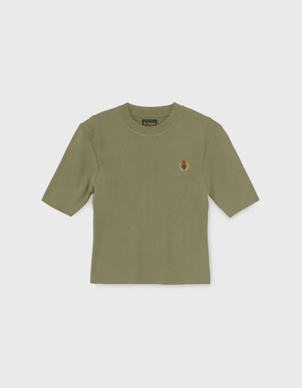 CREST FOOTBALL HALF SLEEVE (W) / Khaki