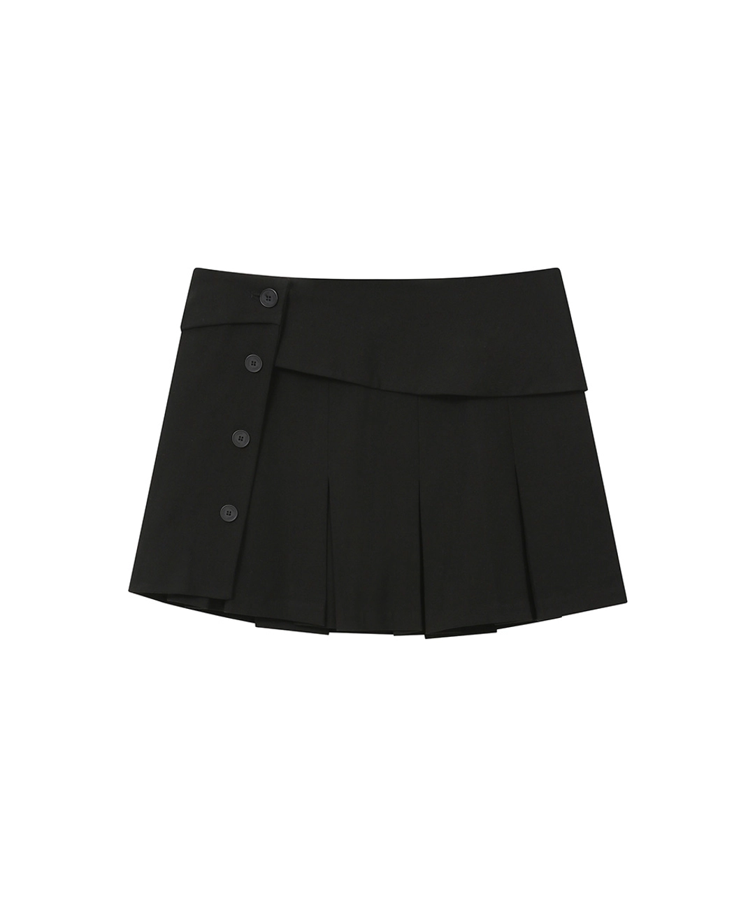미세키서울 Pleats wrap mini skirt BLACK 상품 이미지 2