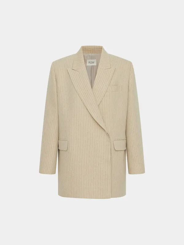 Carlos brushed wool stripe JK