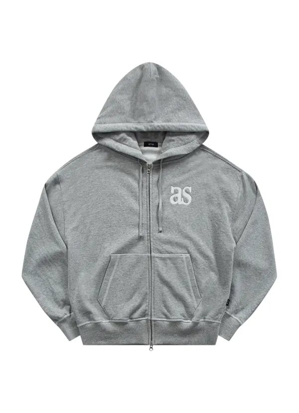 MORROW TRAINING HOOD ZIP-UP / MELANGE GRAY