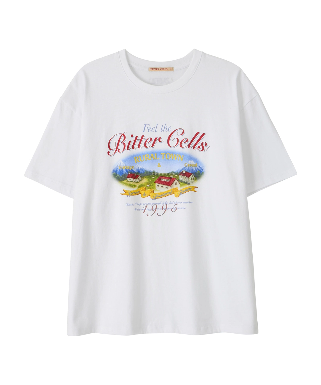 비터셀즈 Rustic Town Tee-White 상품 이미지 1