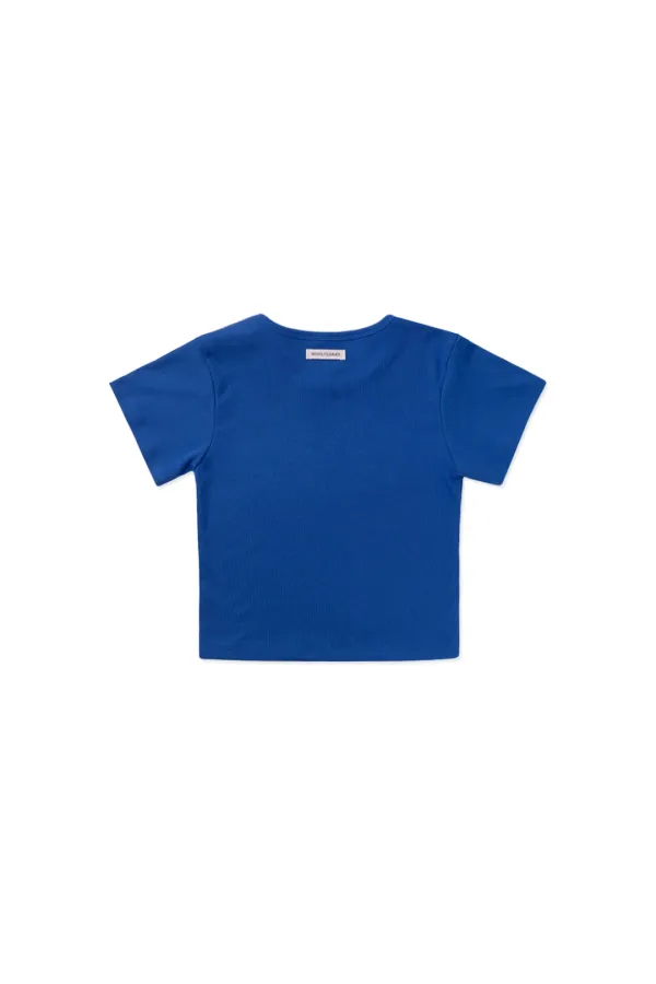 Label basic t-shirt_blue