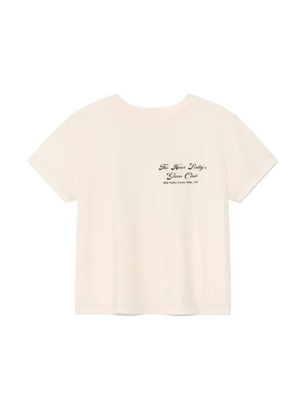 GLASS CLUB GRAPHIC TEE (BEIGE)