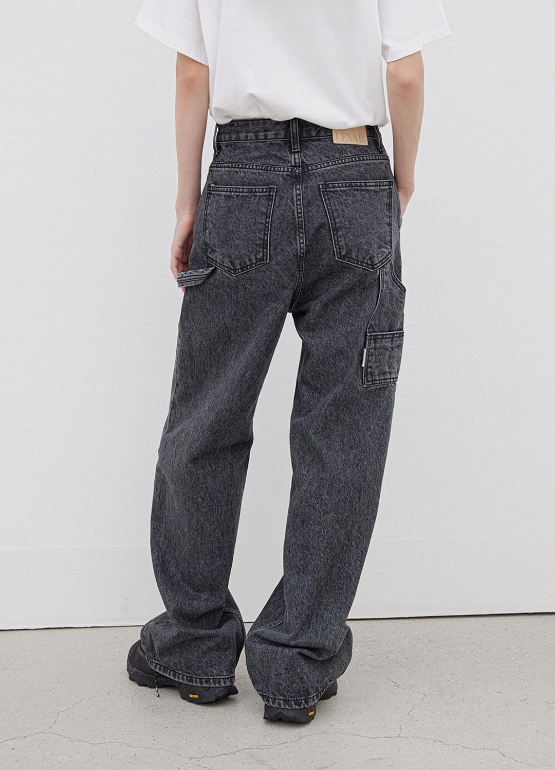 르바 Relaxed Carpenter Denim - Washed Grey 상품 이미지 1
