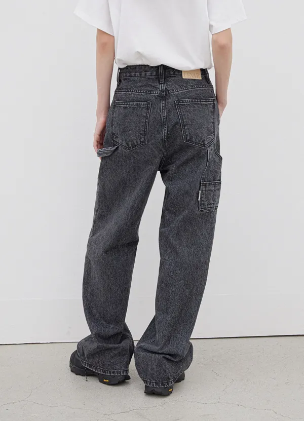 Relaxed Carpenter Denim - Washed Grey