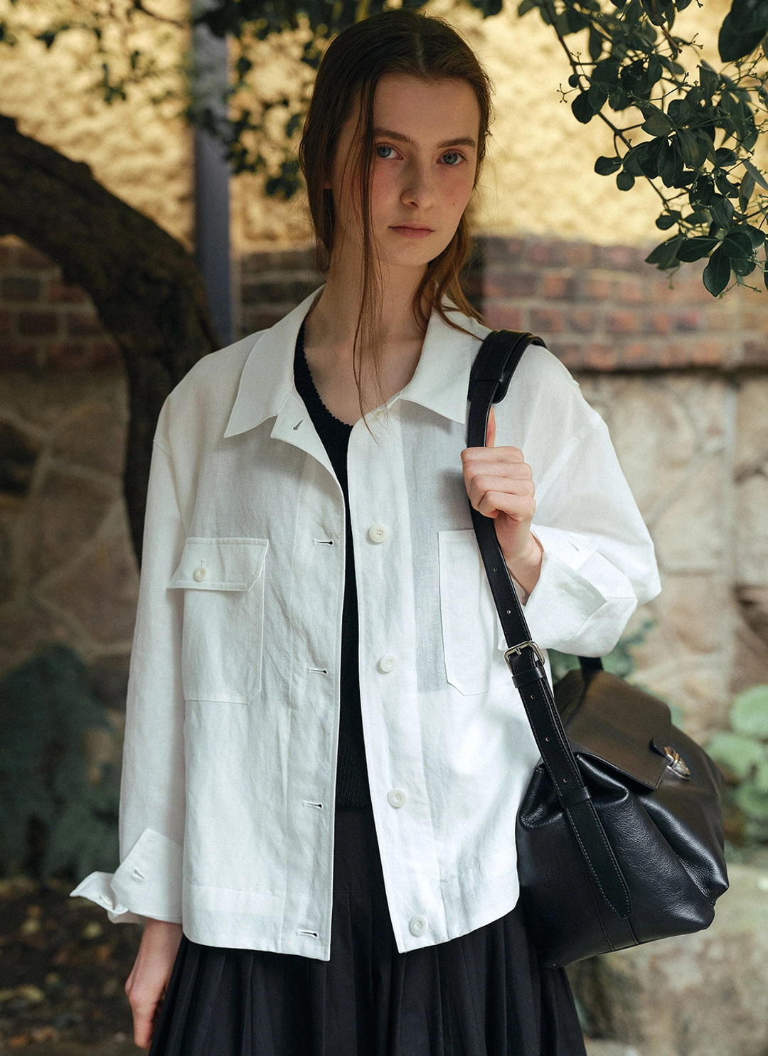 르닐 [6/5 예약배송] Baker Linen Jacket (Ivory) 상품 이미지 2