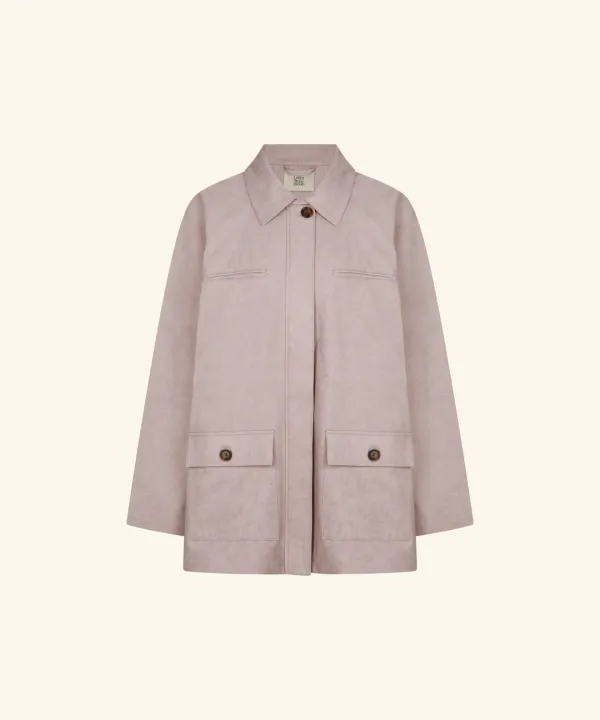 Sane Pigment Cotton Work Jacket (Pink)