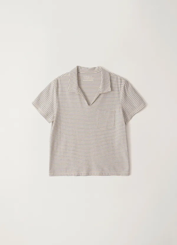 7TH / Elio pocket polo (Stripe)