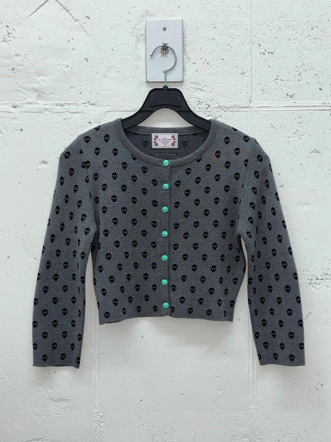 스컬프터 New Emo Crop Cardigan Melange Gray 상품 이미지 1