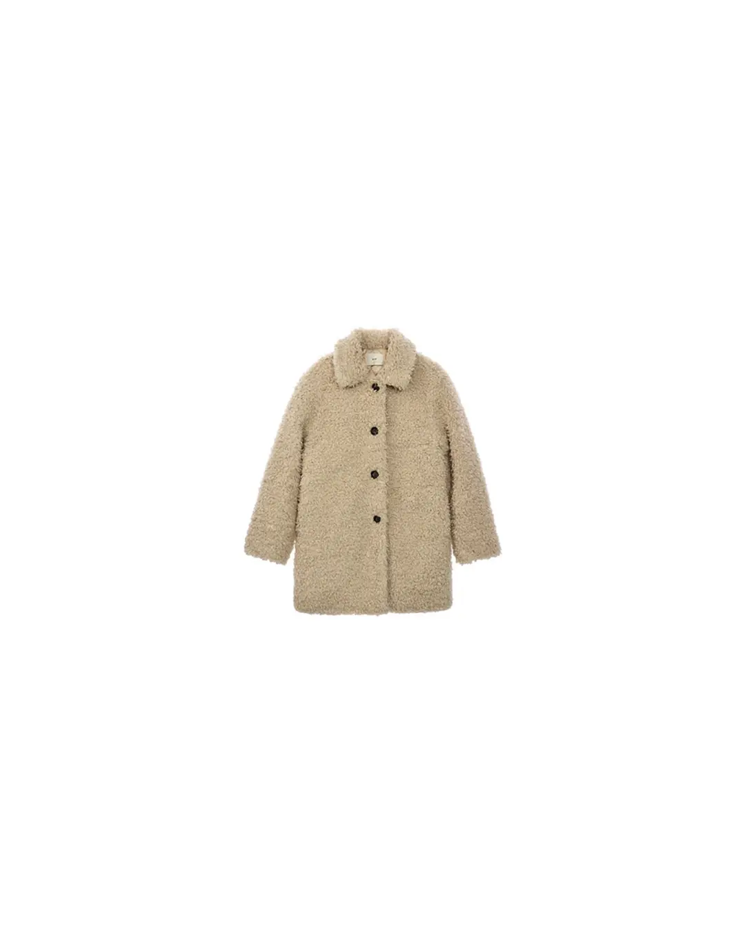 쏘이르 TEDDY BEAR LONG COAT - BEIGE 상품 이미지 3