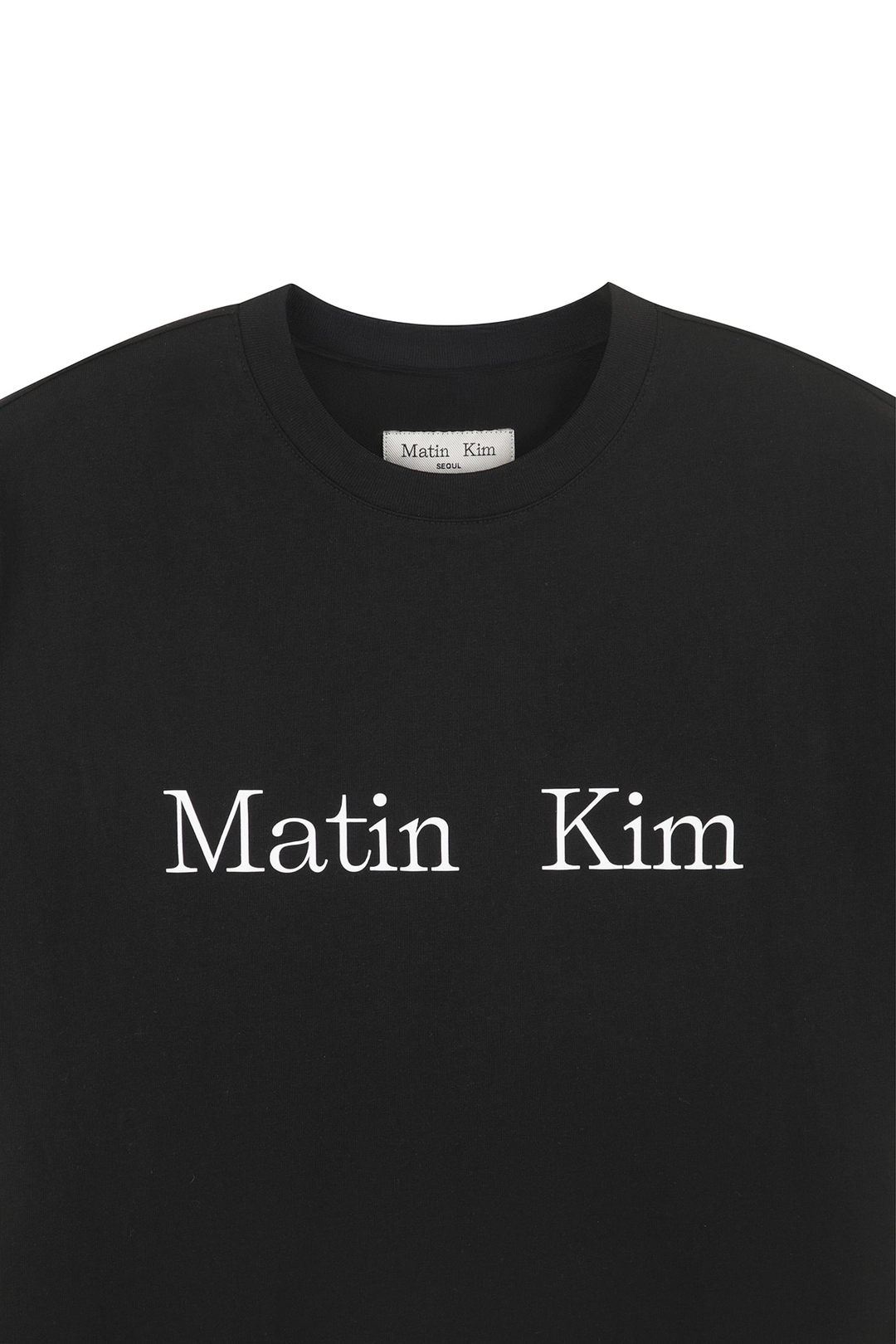 마뗑킴 MATIN KIM LOGO TOP IN BLACK 상품 이미지 2