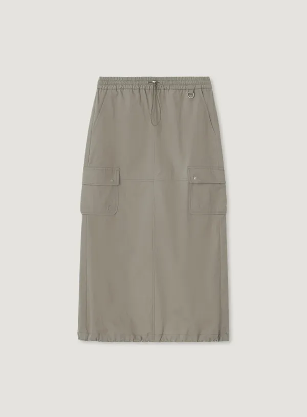 DUI ANORAK SKIRT_KHAKI BEIGE