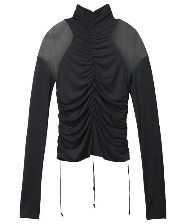 Angelic shirring top (Black)