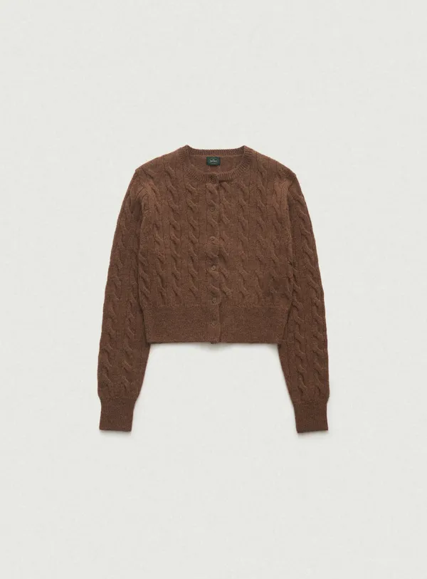 Eden Cable Cardigan_Brown