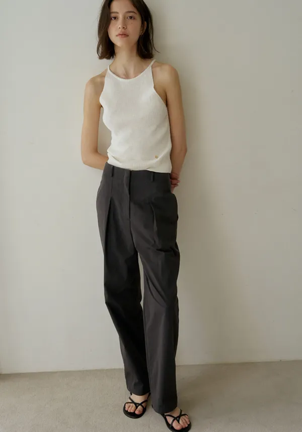 WAIST COTTON PANTS_CHARCOAL_OD2C2MPL41CHL